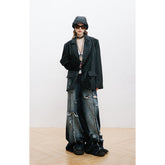 Unisex Jacket Python Stitching Personalized Suit Jacket
